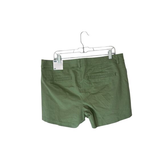 NWT Old Navy Plus Women's Green Cotton Blend Basic Casual Pixie Shorts Size 14 - Picture 9 of 12